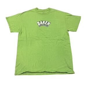 Baker Skateboards Arch Skate T Shirt Men's Medium Y2K Skater